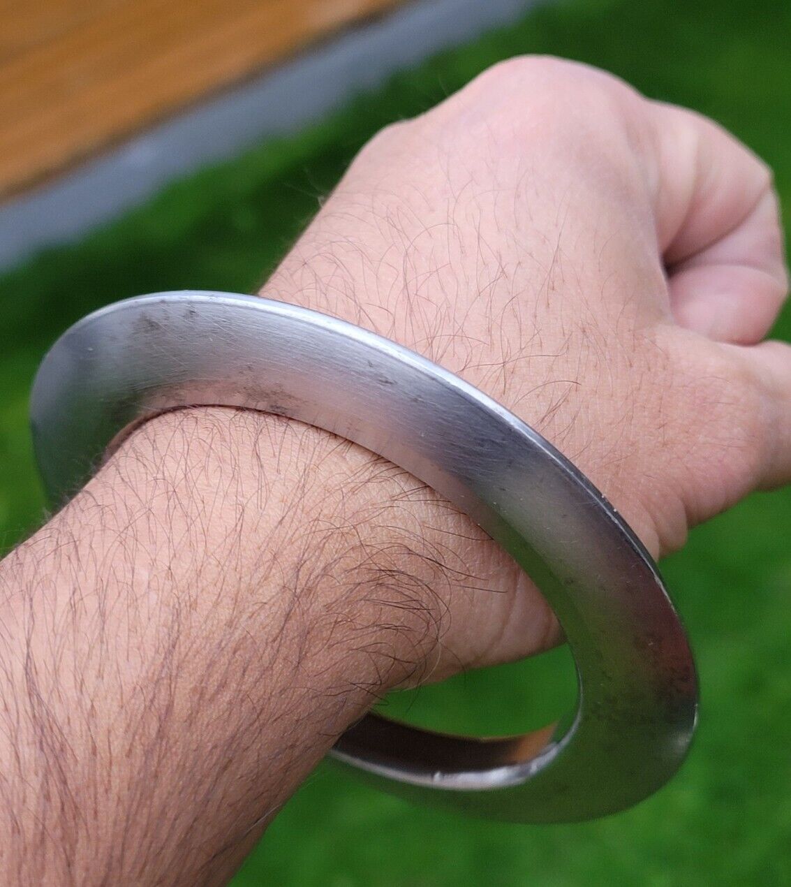Sikh Kara Sarbloh Kada Pure Iron Smooth Chakri Heavy Khalsa Warrior Bangle OG13R