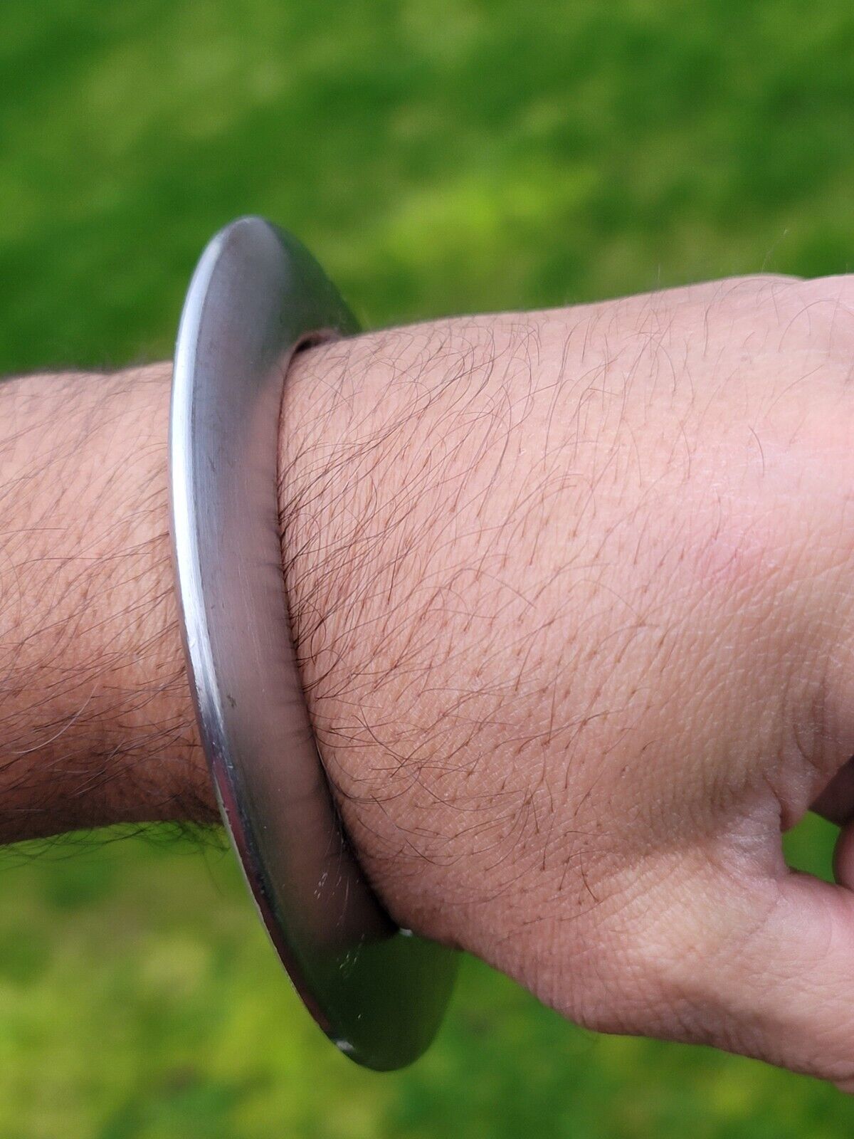 Sikh Kara Sarbloh Kada Pure Iron Smooth Chakri Heavy Khalsa Warrior Bangle OG13R