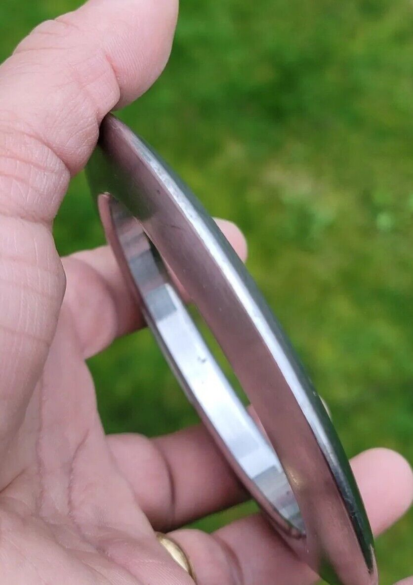 Sikh Kara Sarbloh Kada Pure Iron Smooth Chakri Heavy Khalsa Warrior Bangle OG13R