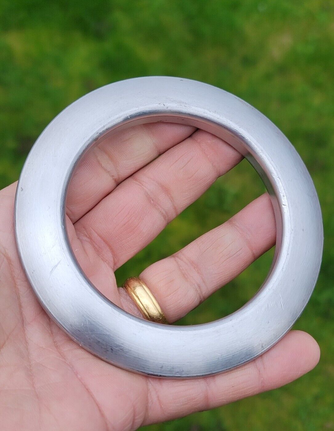 Sikh Kara Sarbloh Kada Pure Iron Smooth Chakri Heavy Khalsa Warrior Bangle OG13R