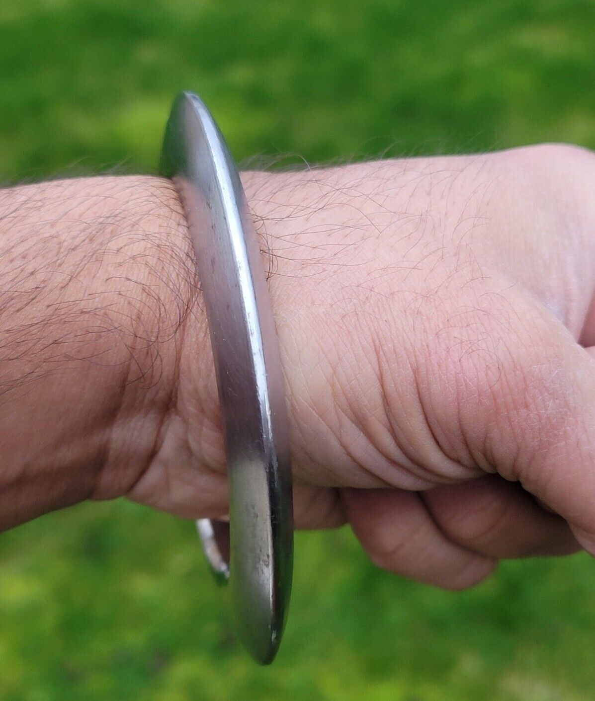 Sikh Kara Sarbloh Kada Pure Iron Smooth Chakri Heavy Khalsa Warrior Bangle OG13R