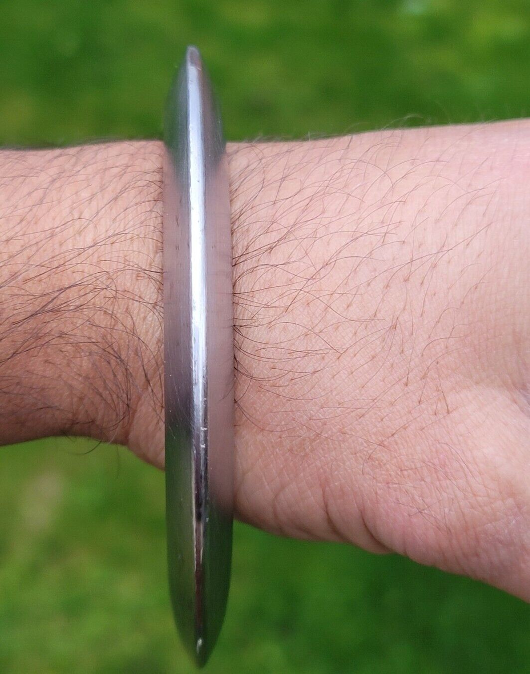 Sikh Kara Sarbloh Kada Pure Iron Smooth Chakri Heavy Khalsa Warrior Bangle OG13R