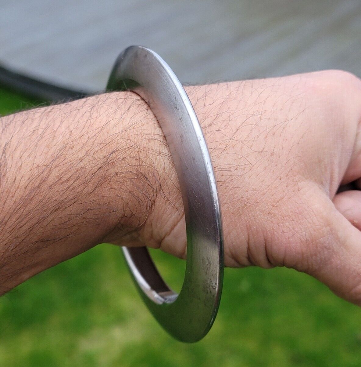 Sikh Kara Sarbloh Kada Pure Iron Smooth Chakri Heavy Khalsa Warrior Bangle OG13R