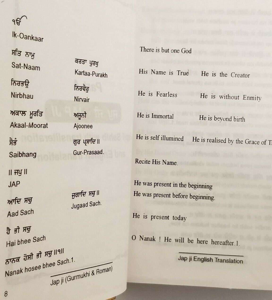 Sikh sundar gutka japji sukhmani sahib gurmukhi roman english translation book M