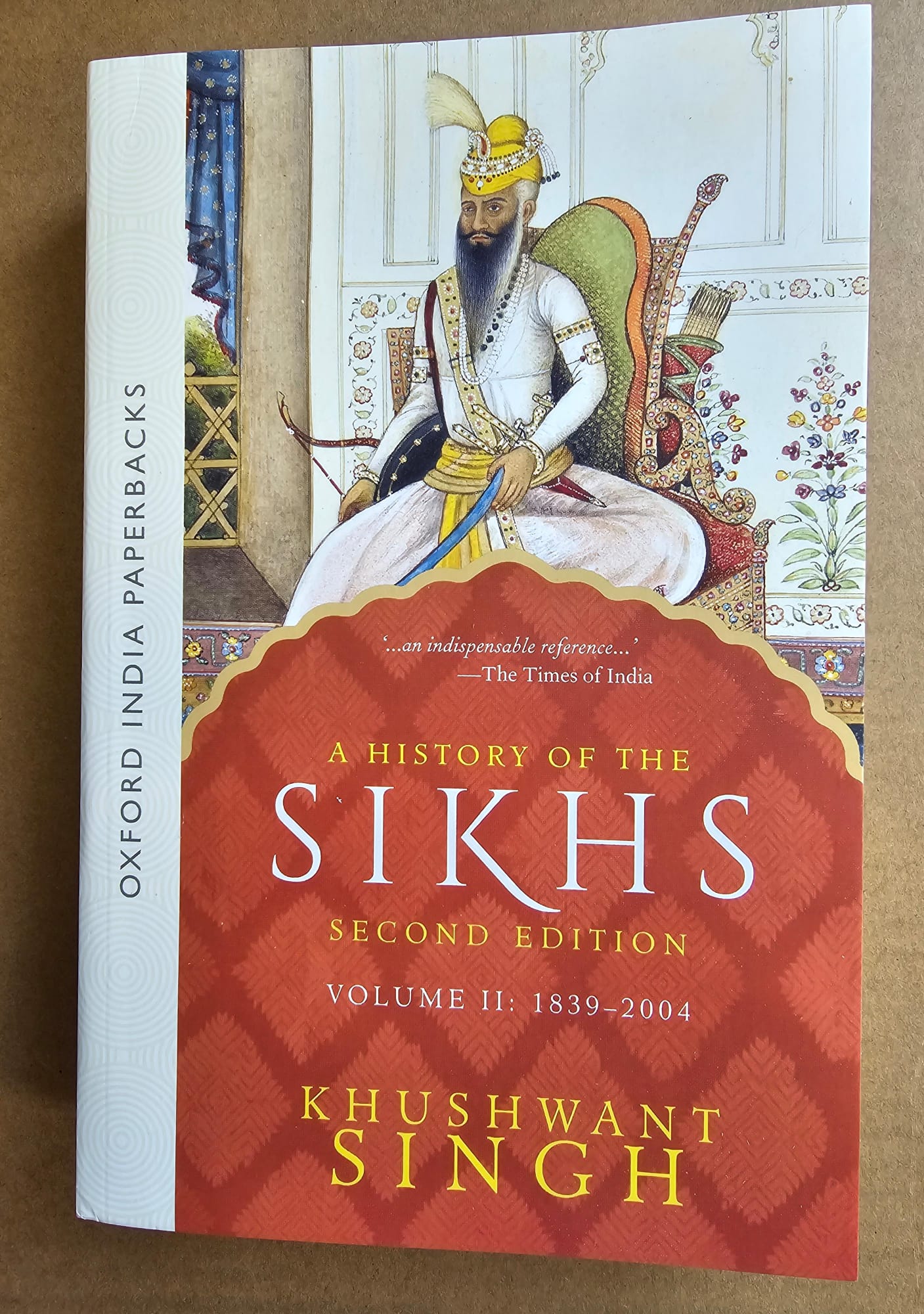A history of the sikhs second edition volume 2 1839-2004 book khushwant singh cc