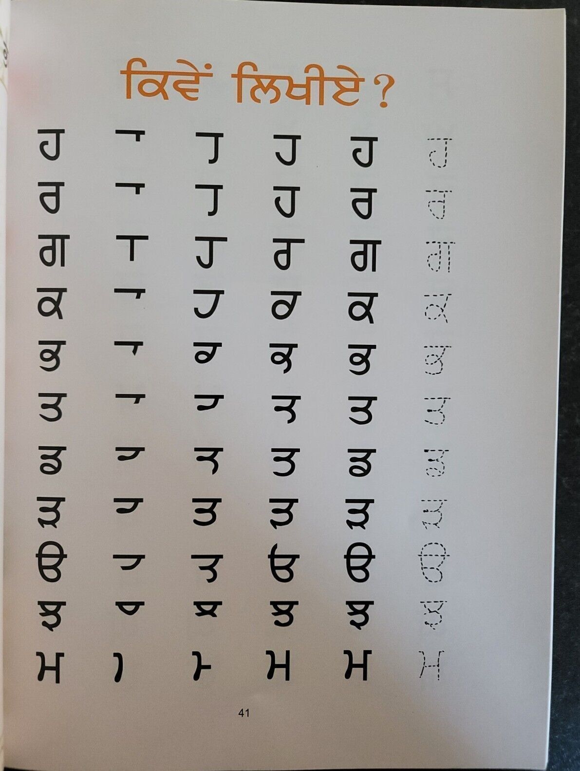 Theth Punjai di Pehli Kitab Learn Gurmukhi Alphabet Children Kaida First Book GG