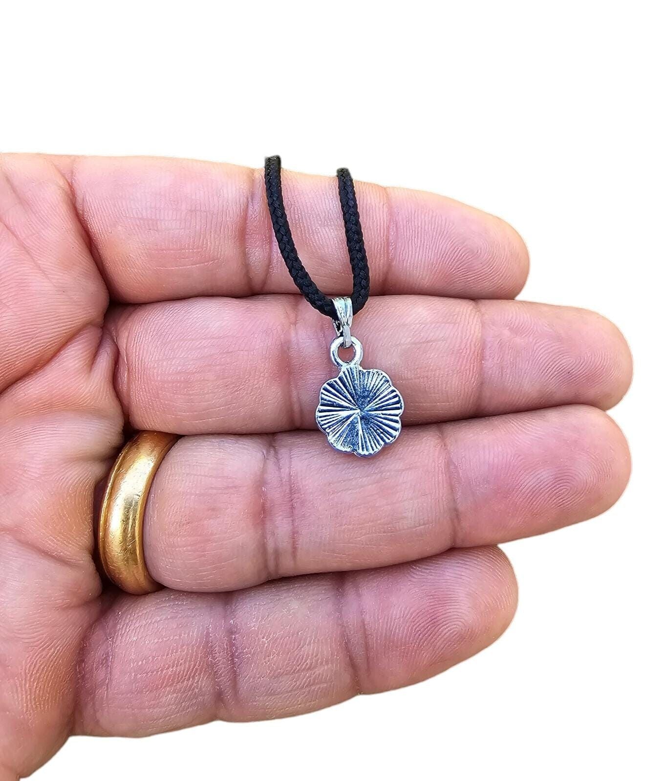 Sikh Khanda Pendant Punjabi Singh Locket Evil Eye Protect black Dori Thread PP33