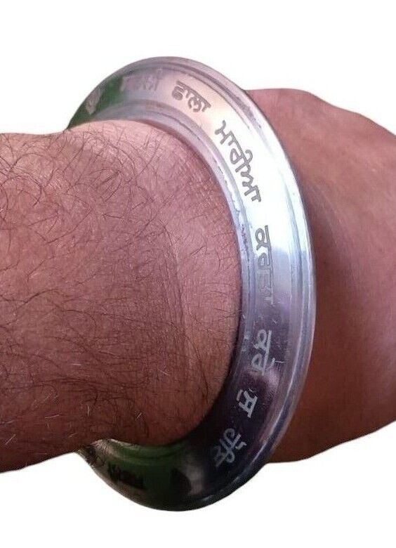 Sarbloh Kara Gurmukhi Bangle Sabhni Challa Maria Smooth Sikh Chakri Kada CC36R