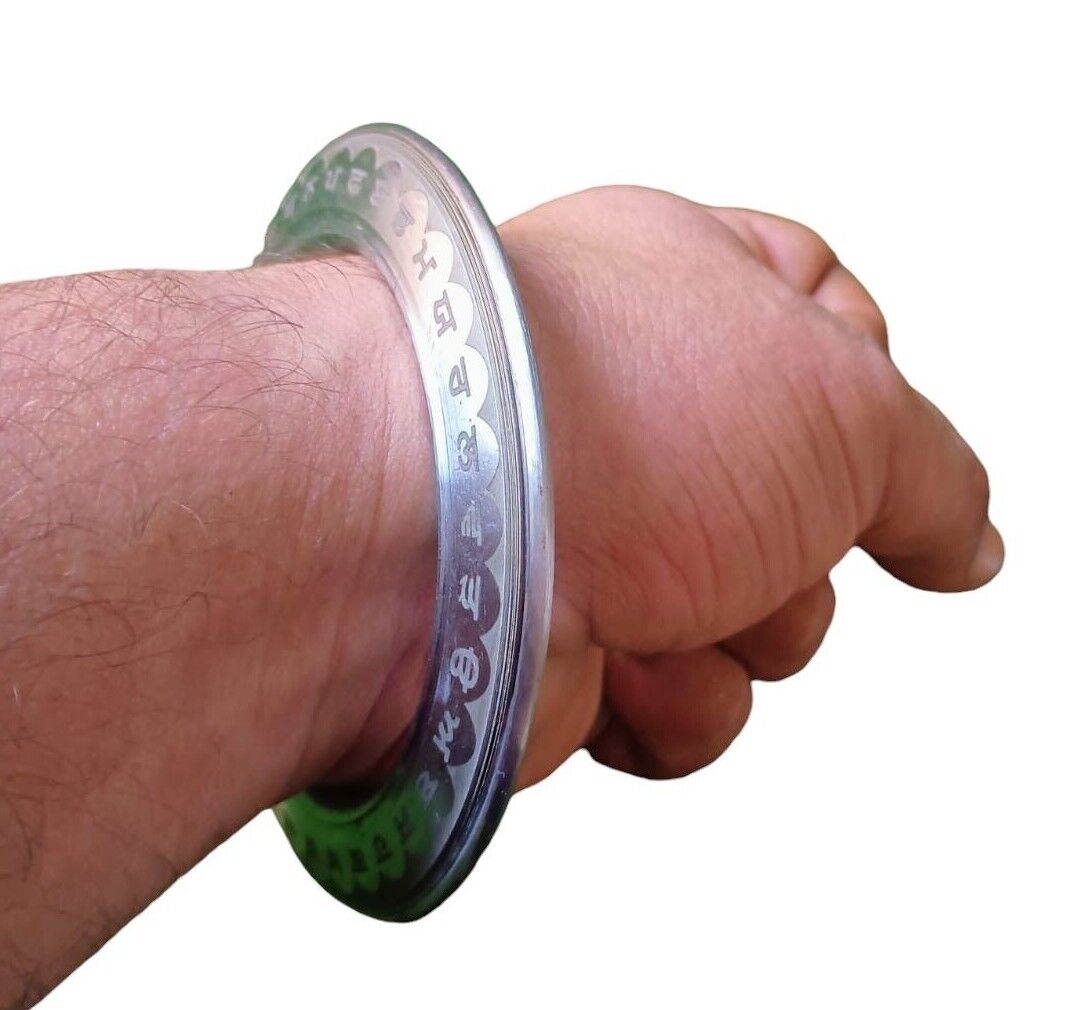 Sarbloh Kara Gurmukhi Bangle Sabhni Challa Maria Smooth Sikh Chakri Kada CC36R