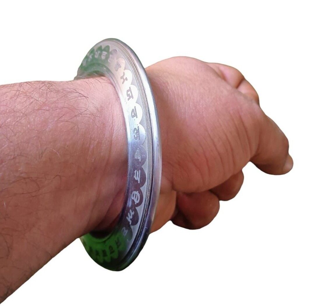 Sarbloh Kara Gurmukhi Bangle Sabhni Challa Maria Smooth Sikh Chakri Kada CC36R