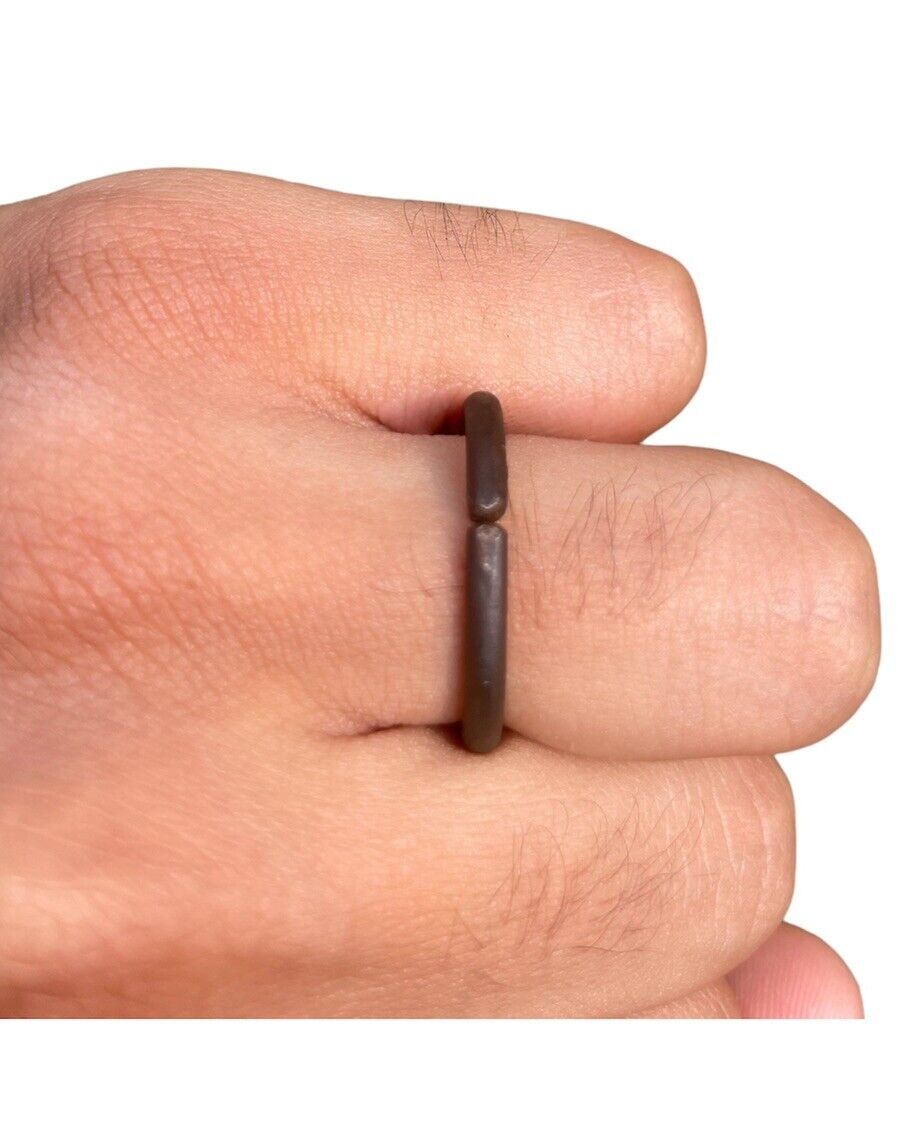 Shani Ring Boat Nail Chala Evil Eye Saturn Protection Plain Iron Astrology MM44G