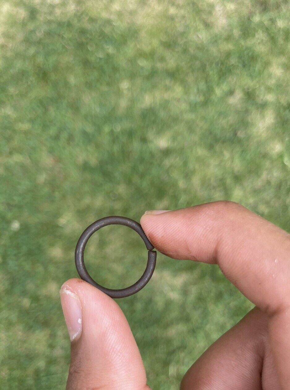 Shani Ring Boat Nail Chala Evil Eye Saturn Protection Plain Iron Astrology MM44G