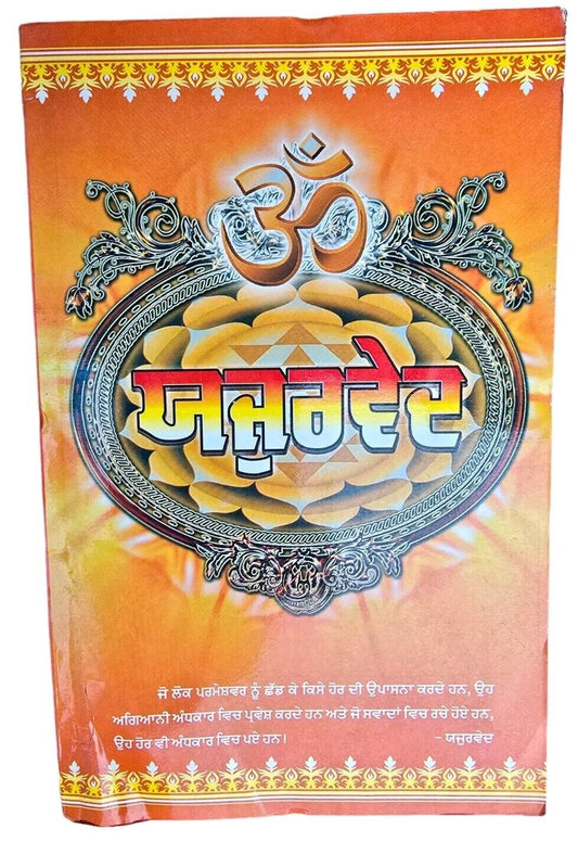 Yajurved Ancient Hindu Granth Scripture Ved Punjabi Gurmukhi explanation Book