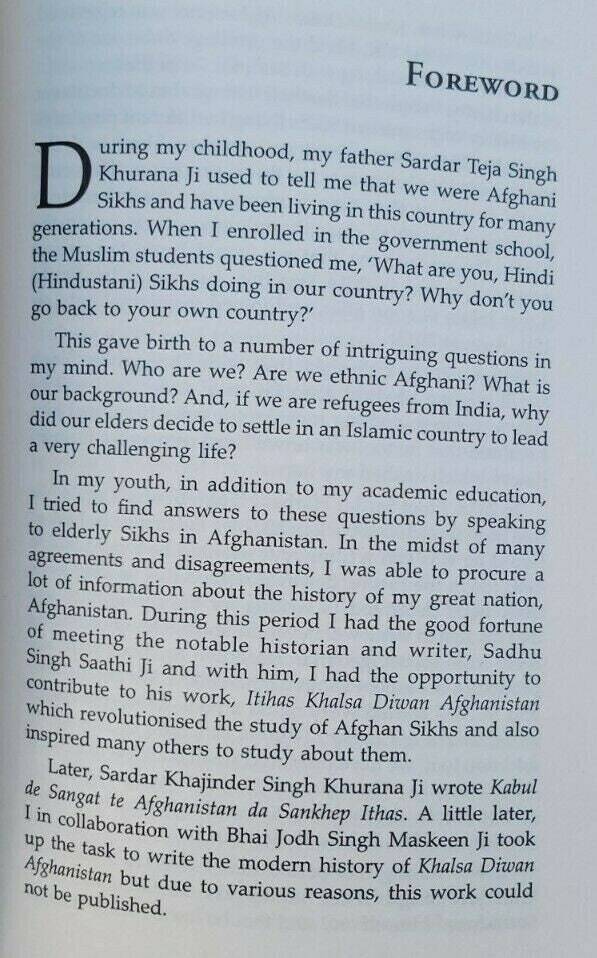 Afghan hindus and sikhs by inderjeet singh history of 1000 years english book b3