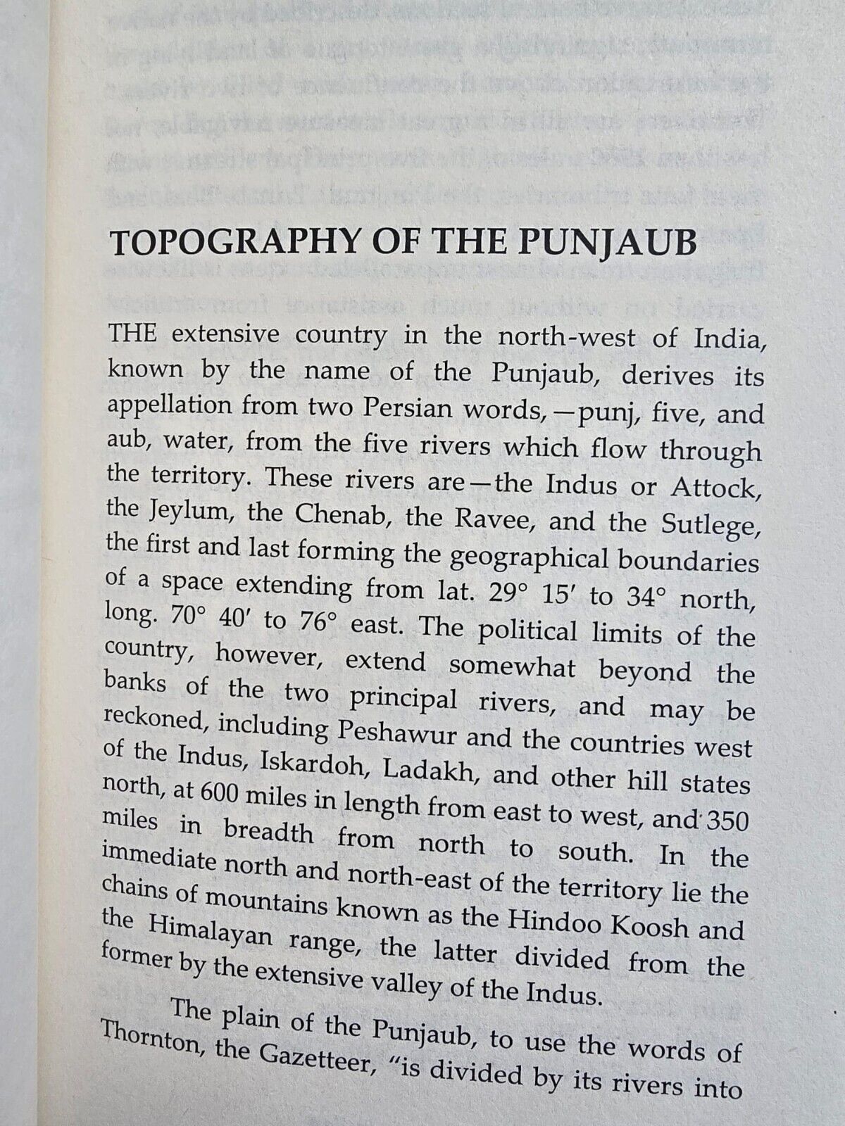 The Punjaub The Country of the Sikhs Steinbach Sikh Literature English Book B55