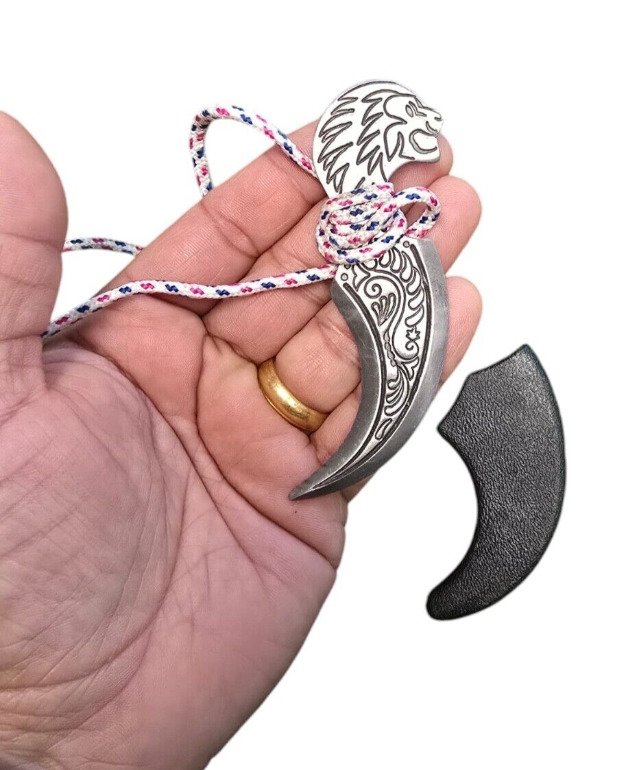Khalsa Sarbloh punch Pure iron punjabi sikh singh kaur taksali Lion Shastar A7A