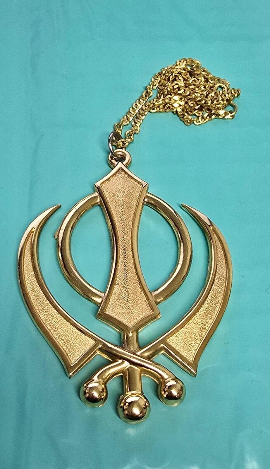 Sikh Khanda Car Hanger Gold or Silver Plated Punjabi Stunning Pendant for Mirror