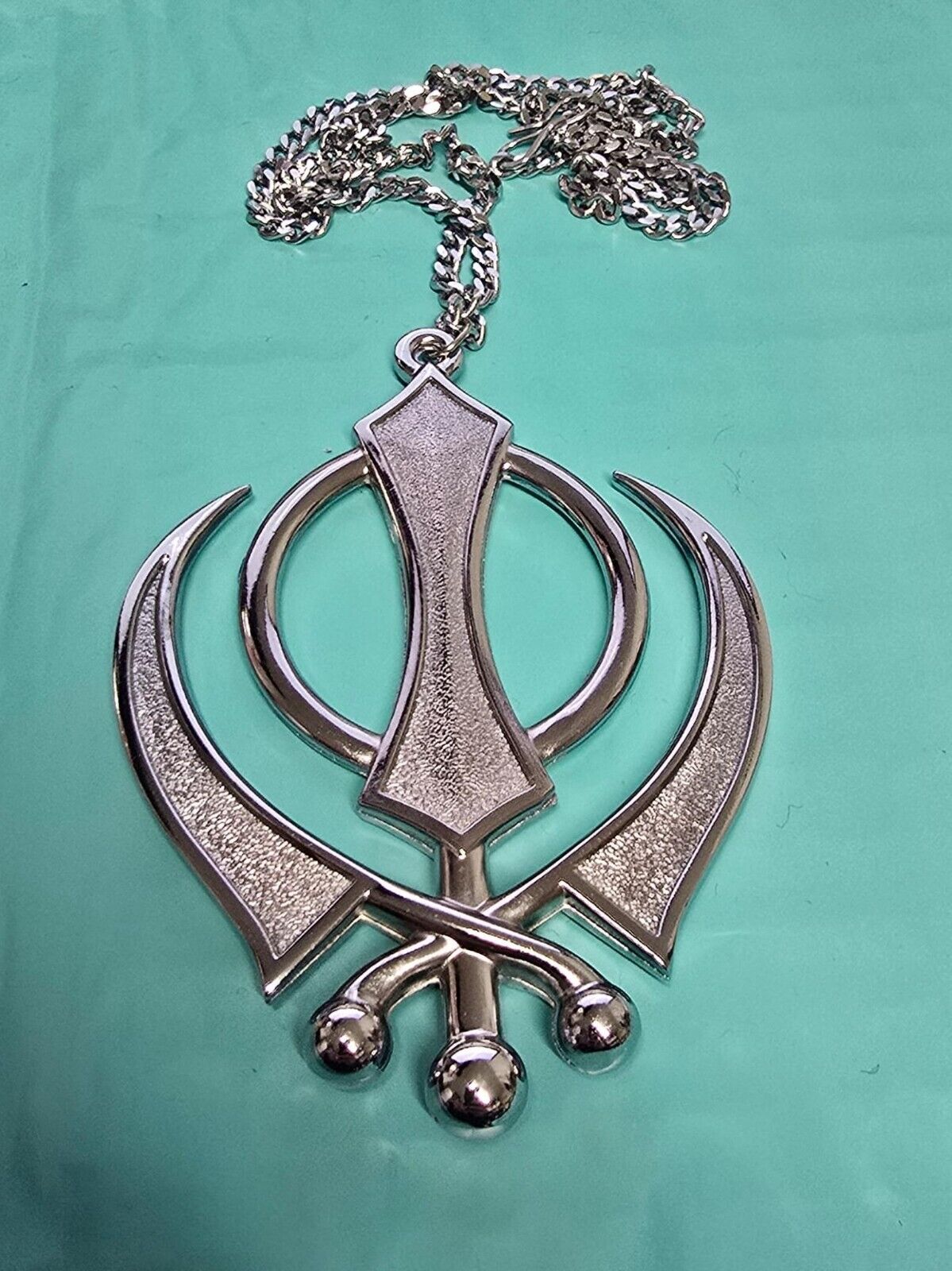 Sikh Khanda Car Hanger Gold or Silver Plated Punjabi Stunning Pendant for Mirror
