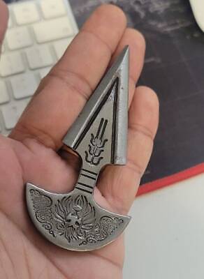 Khalsa Sarbloh punch Pure iron punjabi sikh singh kaur taksali Lion Shastar EE20M Handmade Panjabi Katar