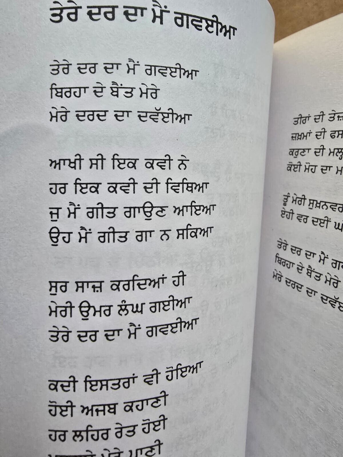 Chann Suraj dee Vehngi Punjabi Poems Poetry by Surjit Pattar Book in Panjabi MO