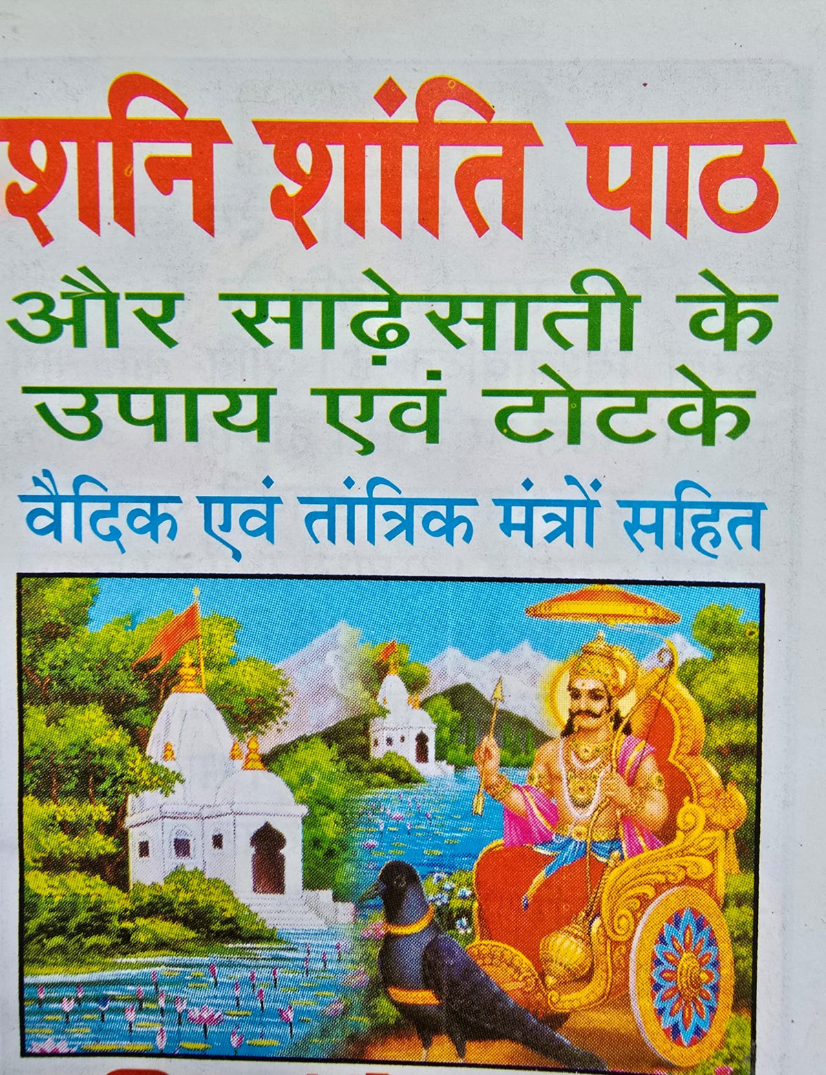Shani Shanti Path Mini Pocket book including Vedic Mantras hindi aarti photos HH