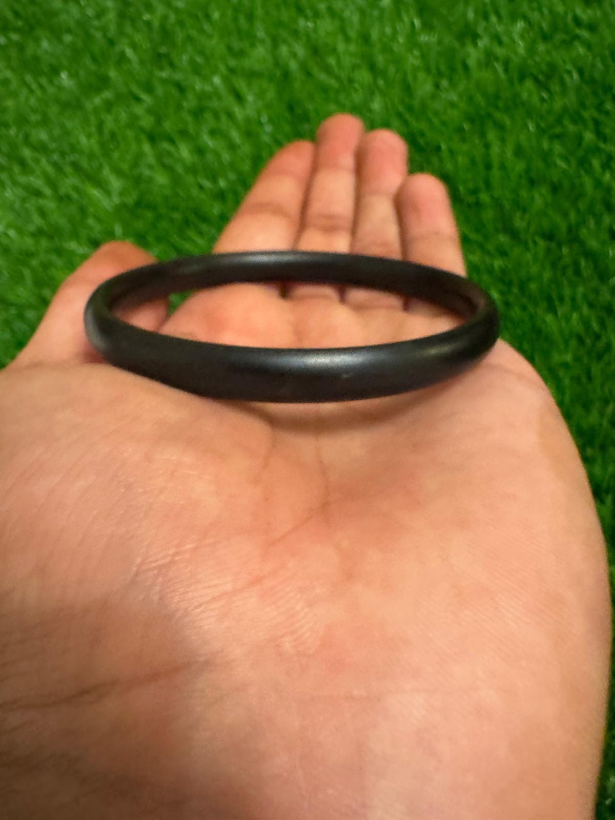 Sikh Sarbloh Kara Pure Iron Kada Black Singh Kaur Bangle Metal Khalsa Bracelet O11G