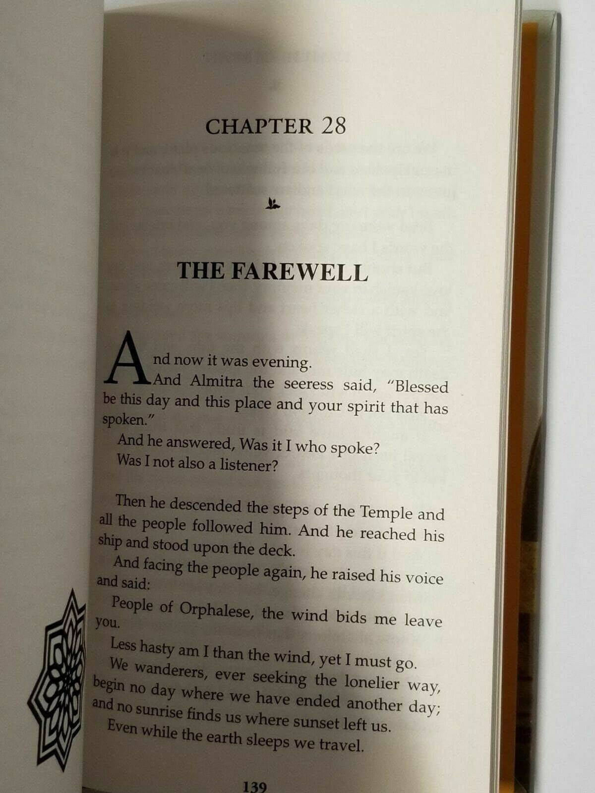The prophet by Kahlil Gibran English literature reading Hardback love book b52