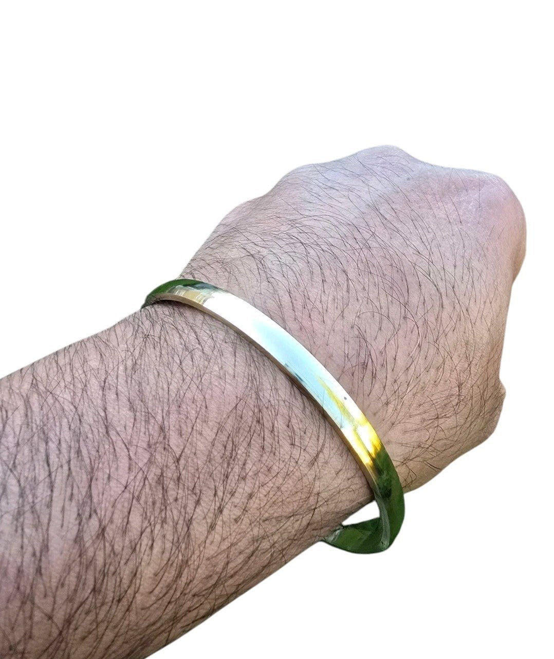 Brass Kara Smooth Design Sikh Bangle Singh Khalsa Bracelet Gold Look Kada L24G
