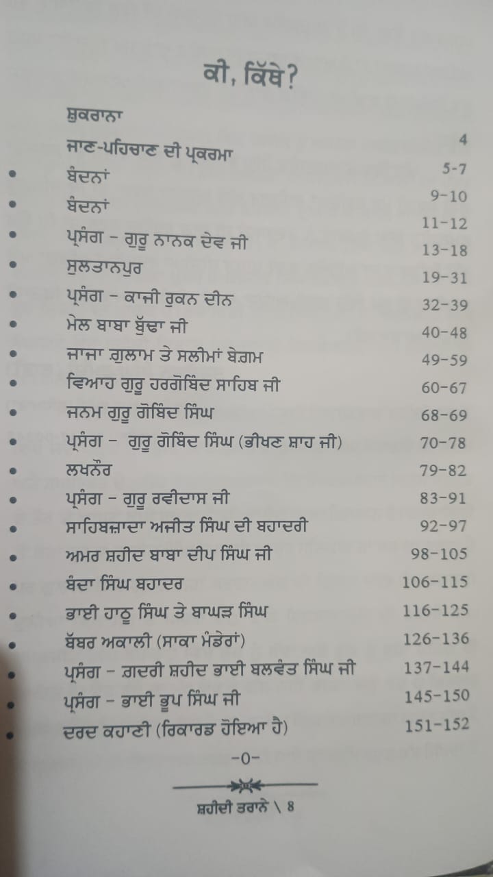 Shaheedi Taranay Dhadhi Parsang Poems Kamaljeet Singh Boparai Punjabi Book New