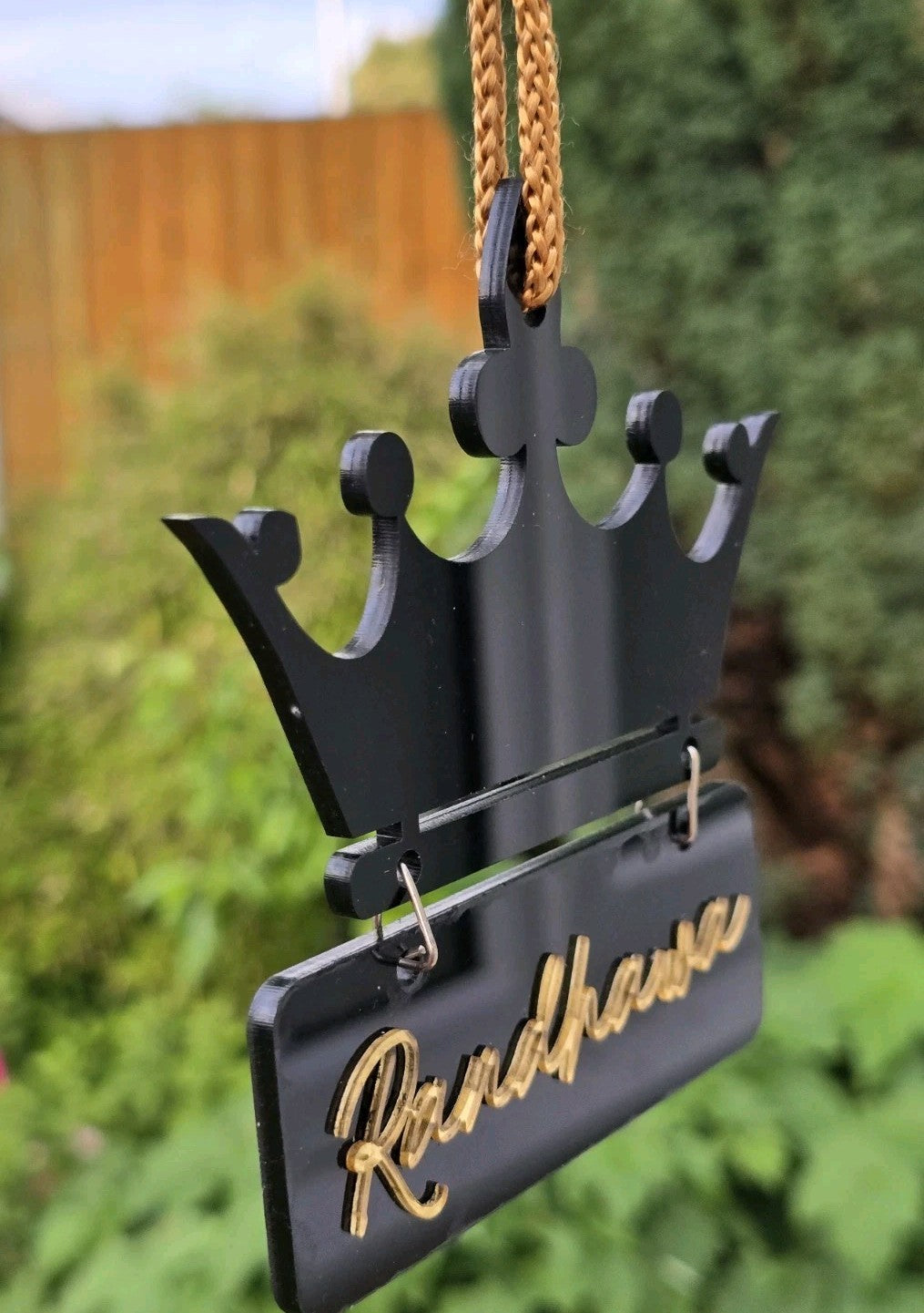 Jatt Randhawa Surname Car Mirror HANGER Punjabi Sikh Kaur Acrylic Pendant U59