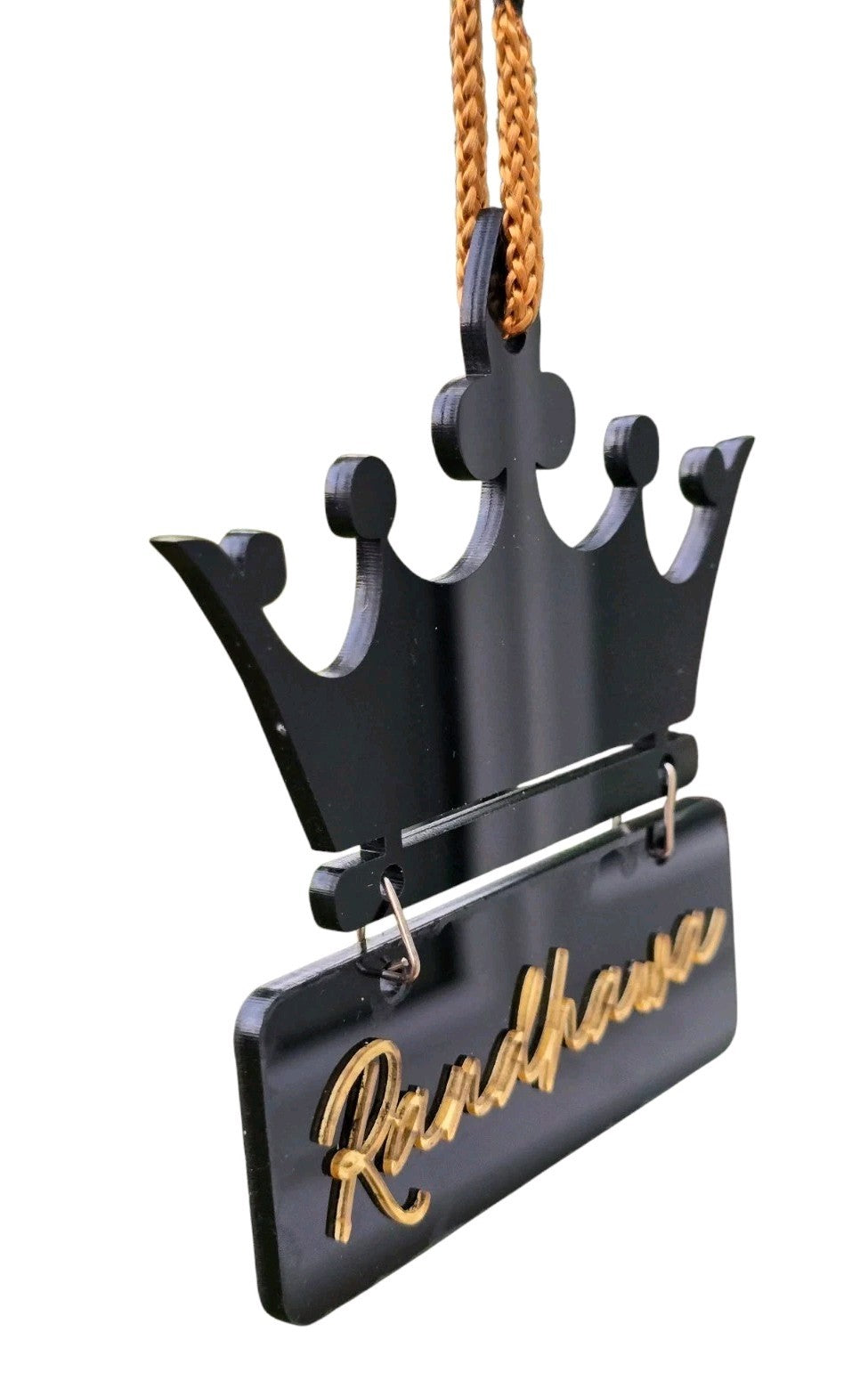 Jatt Randhawa Surname Car Mirror HANGER Punjabi Sikh Kaur Acrylic Pendant U59