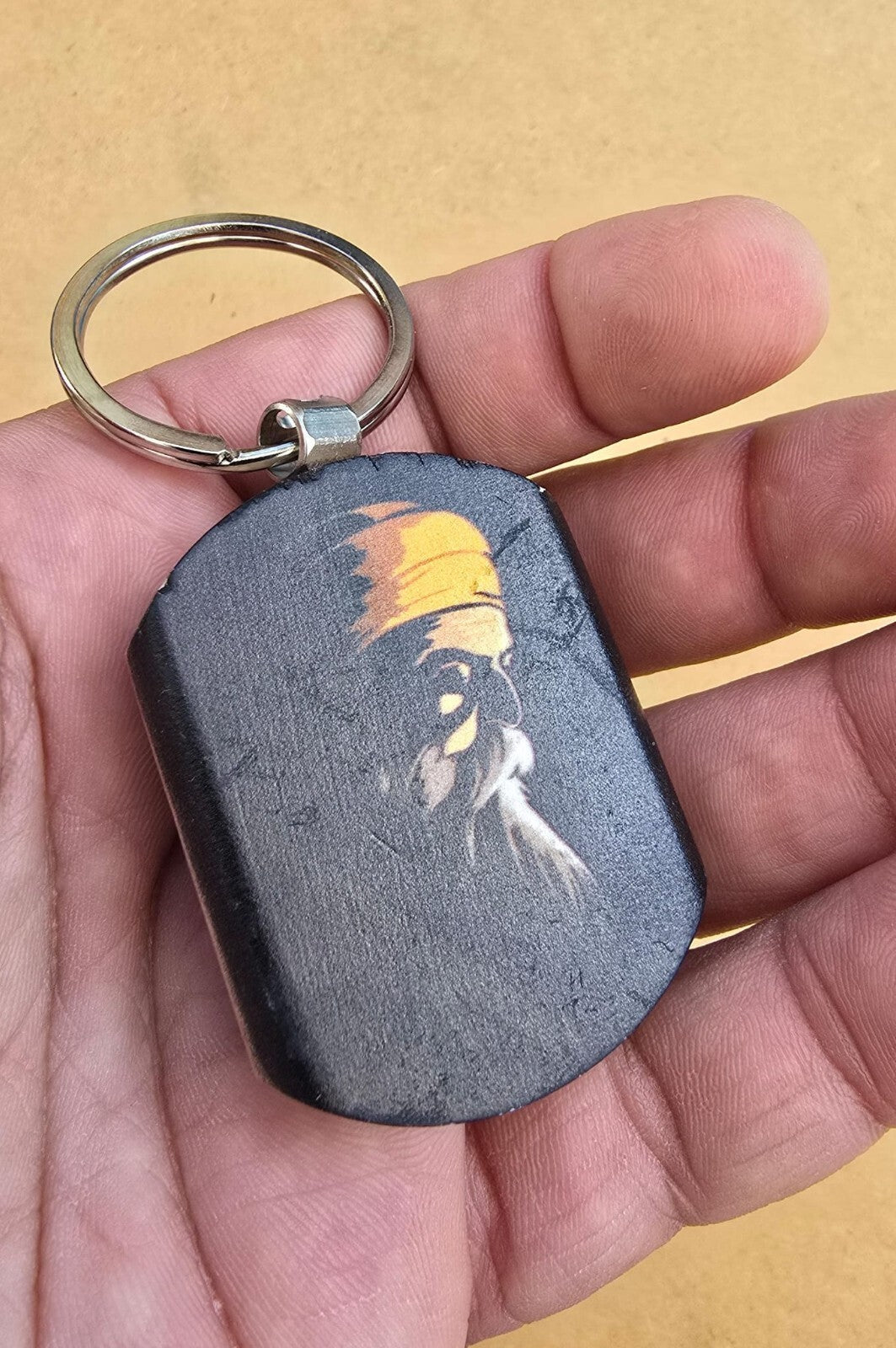 Guru Nanak Onkar Baba Deep Singh Ji Key Ring Punjabi Alphabet Panjab Keychain P1