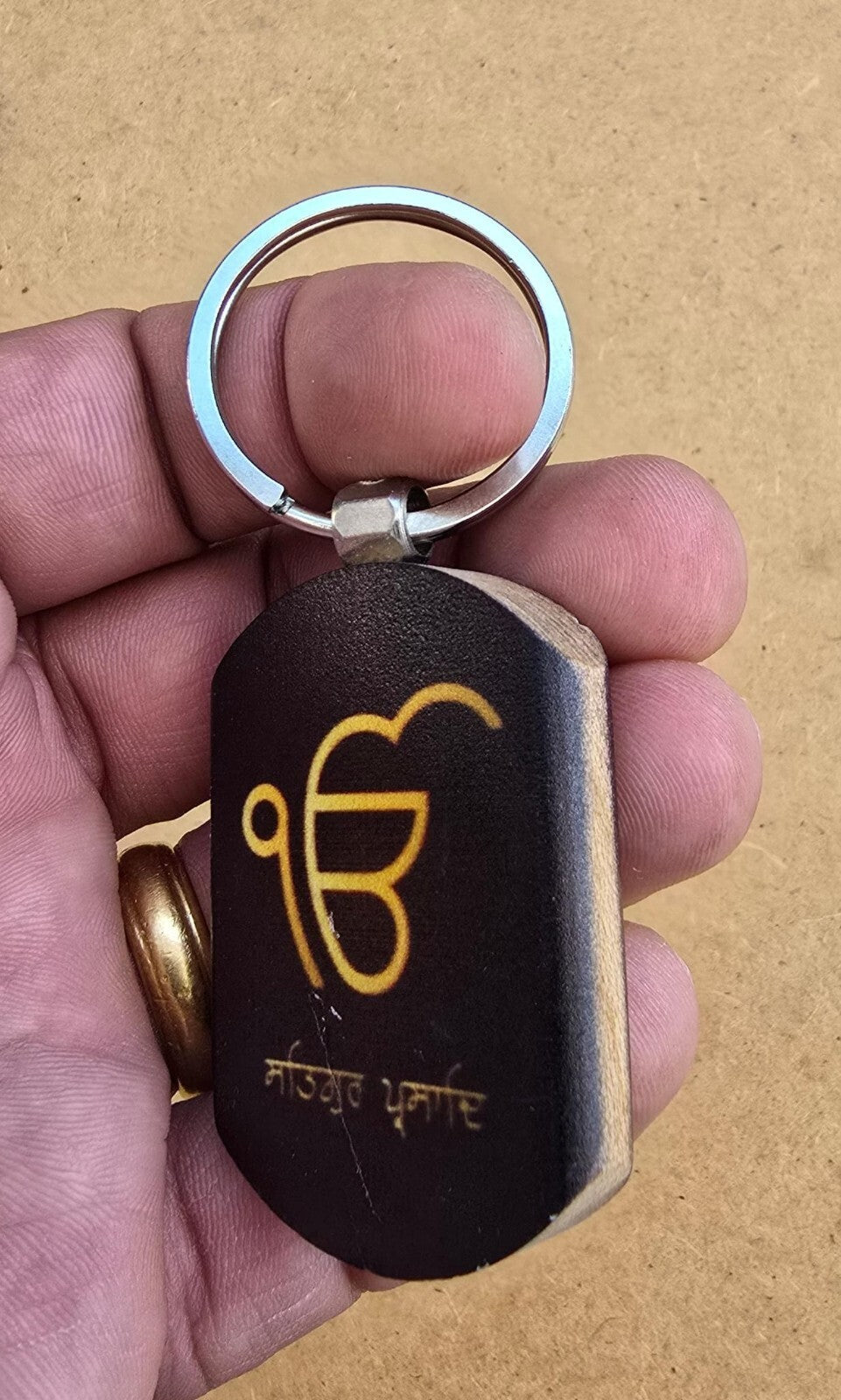 Guru Nanak Onkar Baba Deep Singh Ji Key Ring Punjabi Alphabet Panjab Keychain P1