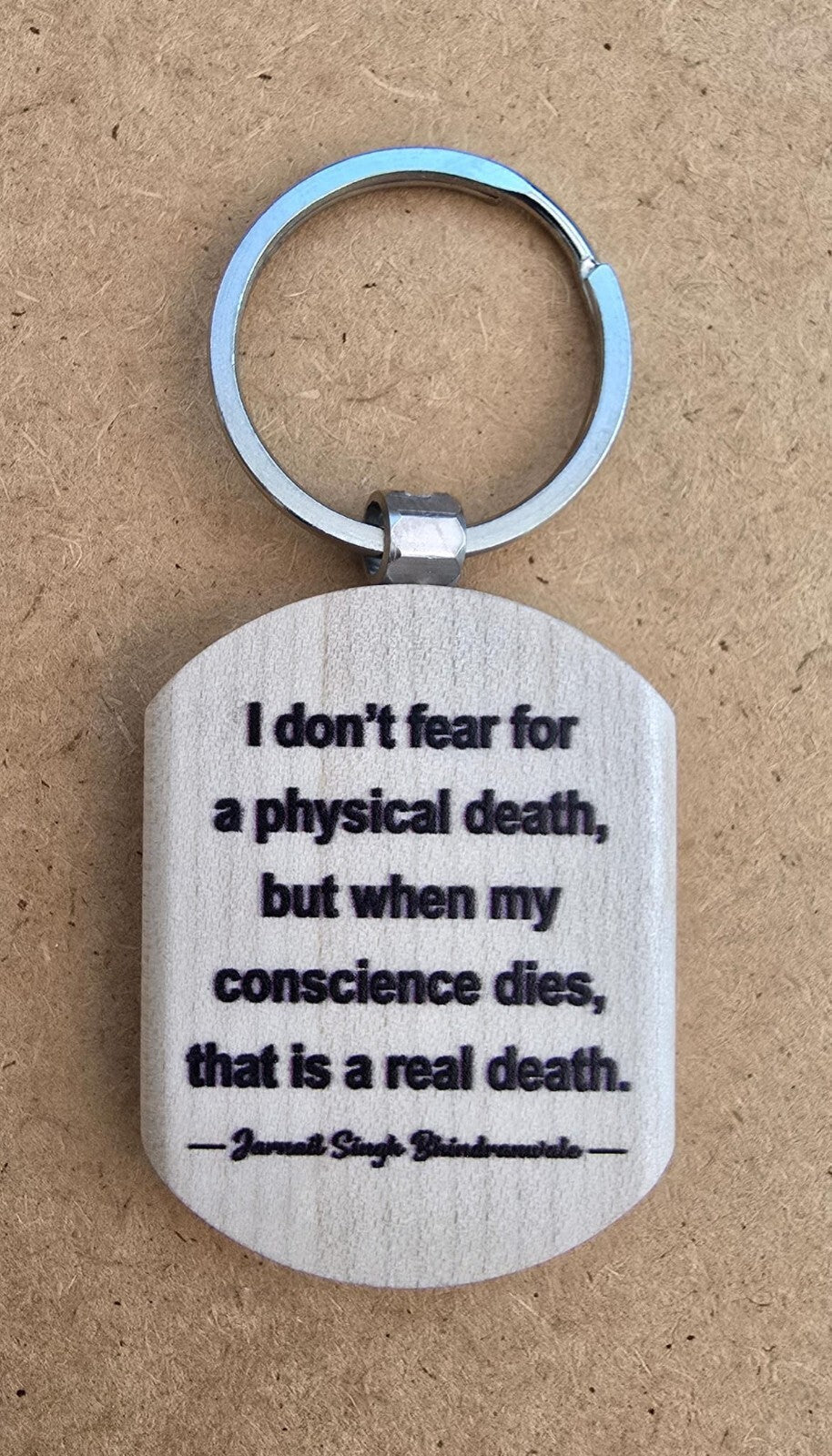 Sant Jarnail Singh Ji Bhindranwale Words Key Ring Punjabi Panjab Keychain P2 New