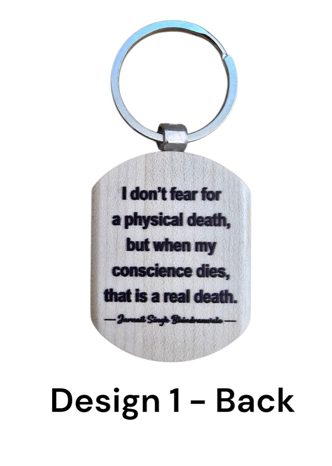 Sant Jarnail Singh Ji Bhindranwale Words Key Ring Punjabi Panjab Keychain P2 New