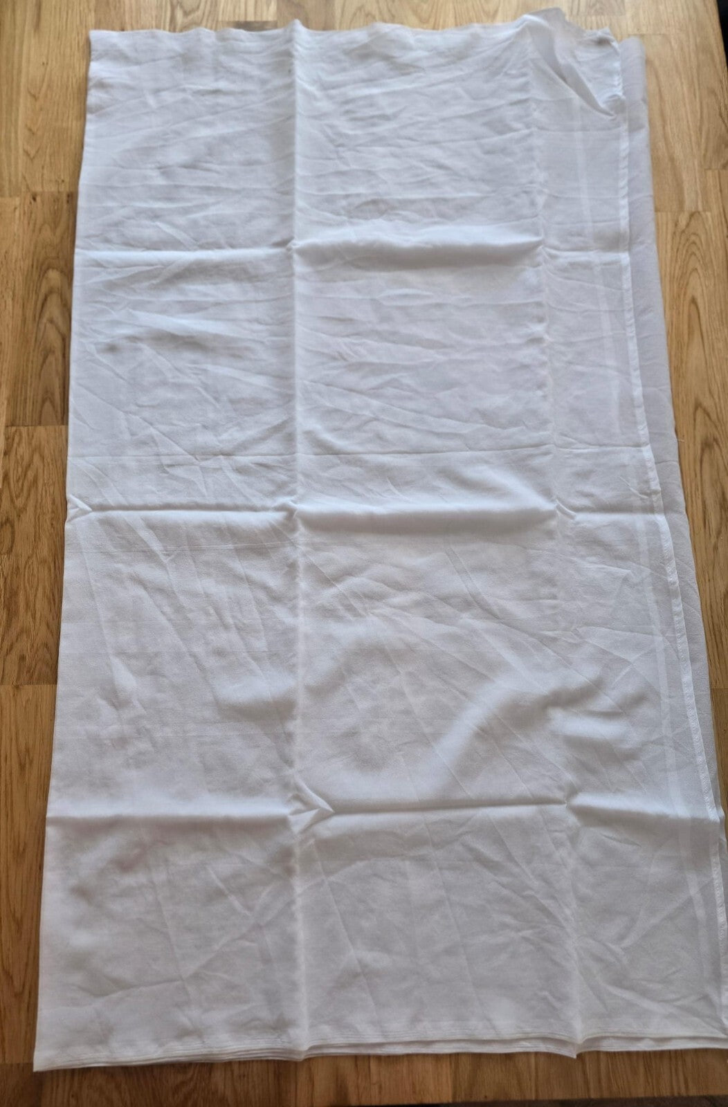 Punjabi Dupatta Black or White Chunni Kaur Singh For Sikh Hindu Muslim Funeral
