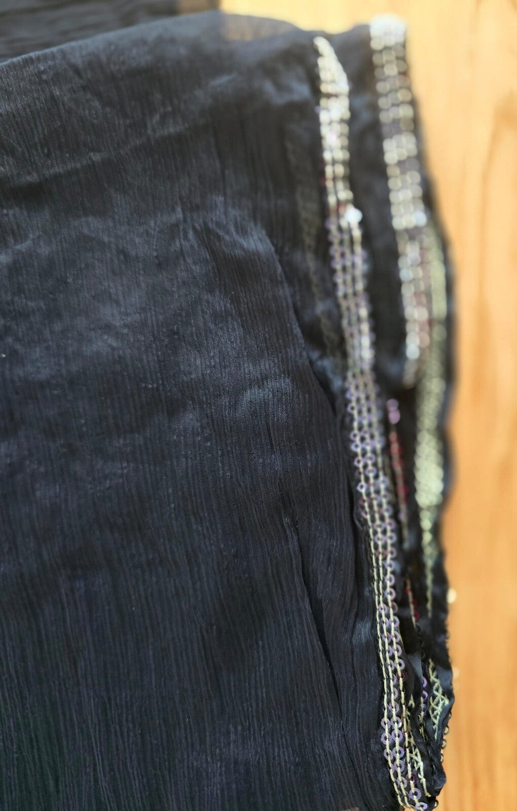 Punjabi Dupatta Black or White Chunni Kaur Singh For Sikh Hindu Muslim Funeral