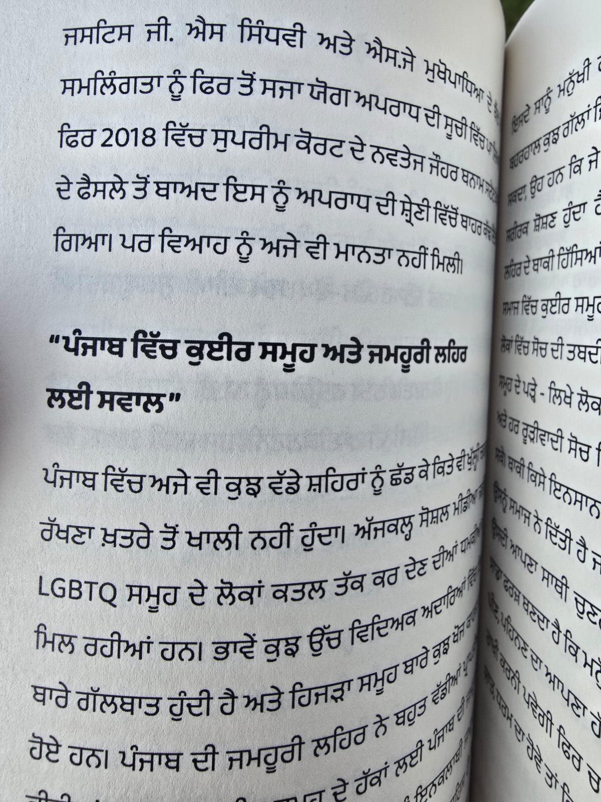 Punjabi Samaj Vich LGBTQIA++ Pehchaan te Savaal Mohan Singh Aulakh book B40 New