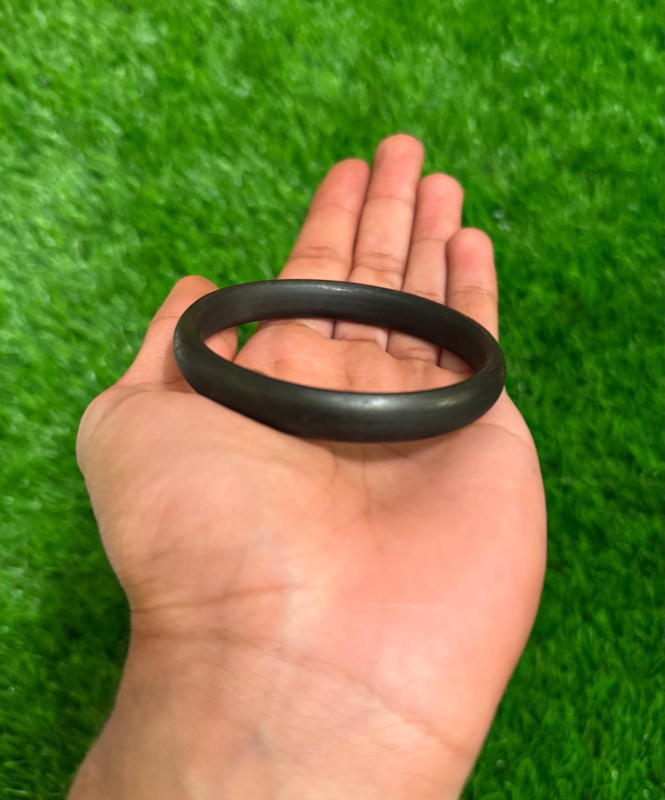 Sikh Sarbloh Kara Pure Iron Heavy Black Bangle Metal Singh Kaur Bracelet Khalsa O12G