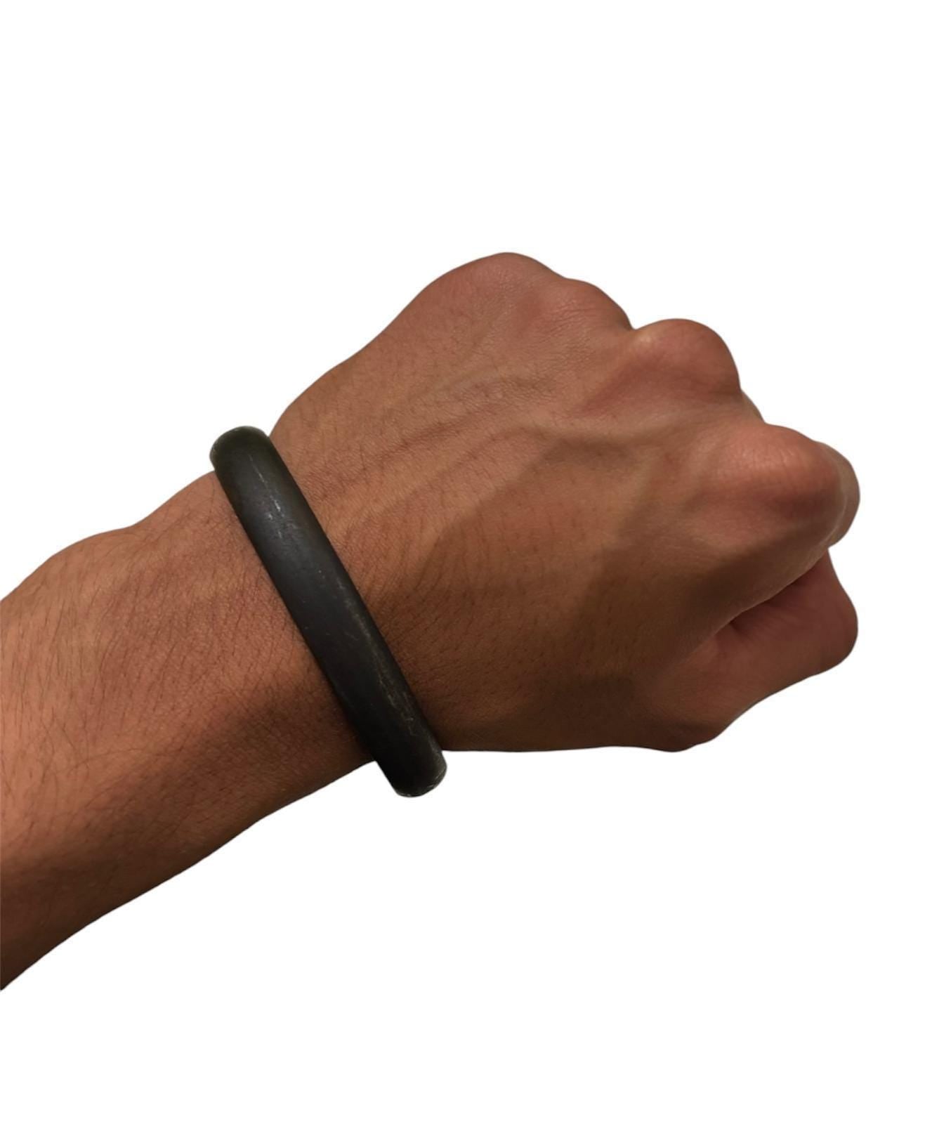 Sikh Sarbloh Kara Pure Iron Heavy Black Bangle Metal Singh Kaur Bracelet Khalsa O12G