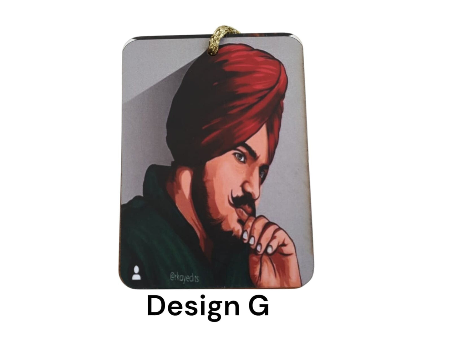 Sidhu Moosewala Hanger 5911 Punjabi Hanging Decor Car Rear Mirror Pendant ZZ19