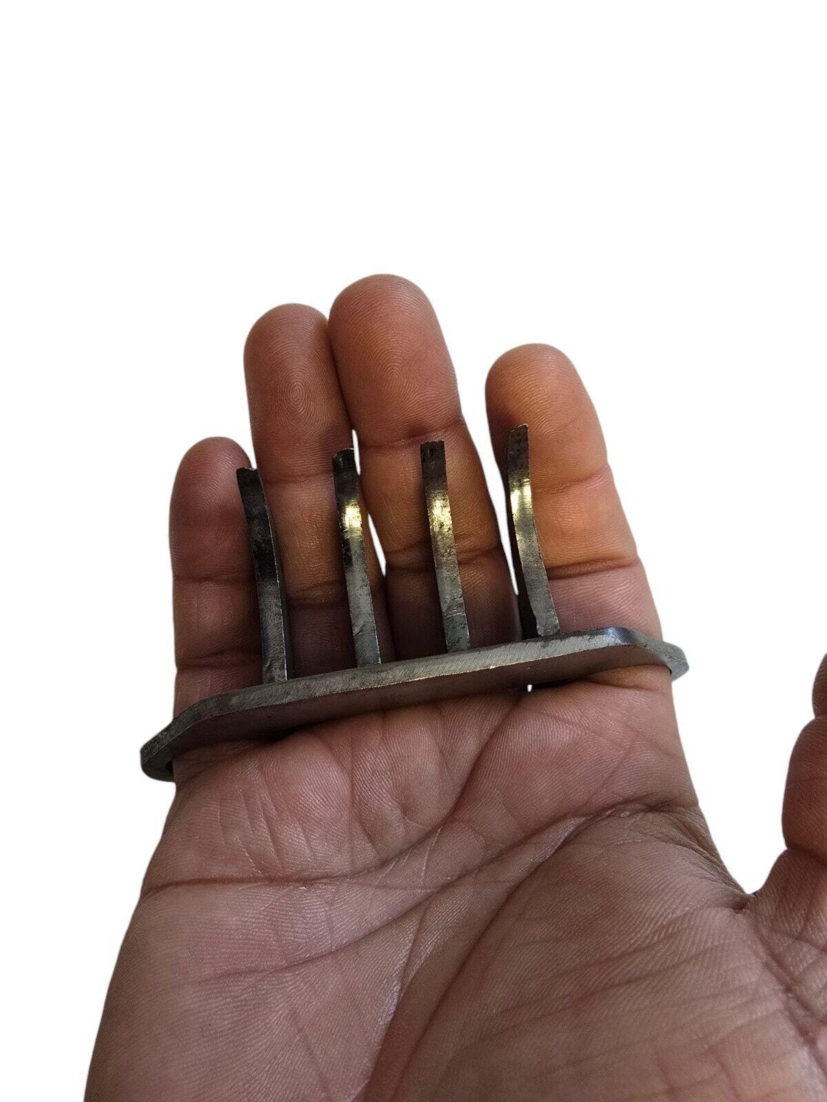 Khalsa Sarbloh Sher Panja Bagh Nakh Pure Iron Punjabi Sikh Shastar Gatka EE51 Singh Kaur Taksali Lion