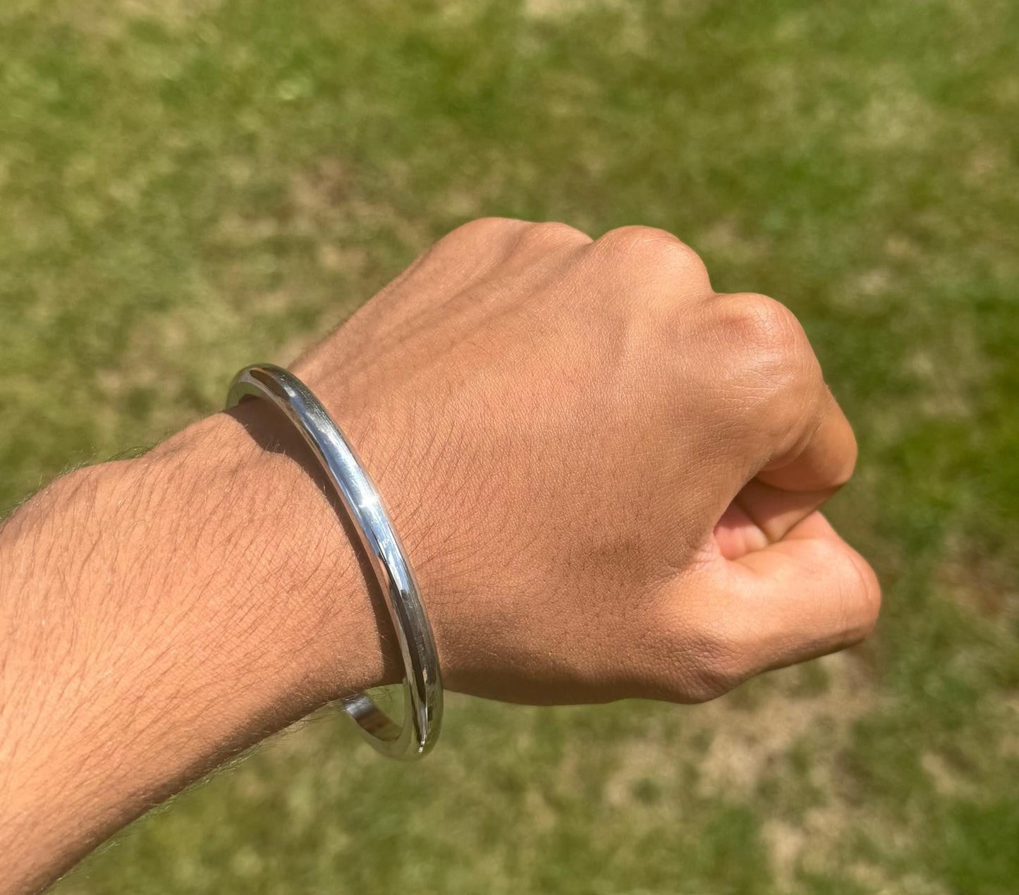Stainless Steel Kara Smooth Bracelet Sikh Bangle Singh Kaur Punjabi Kada J21 NEW