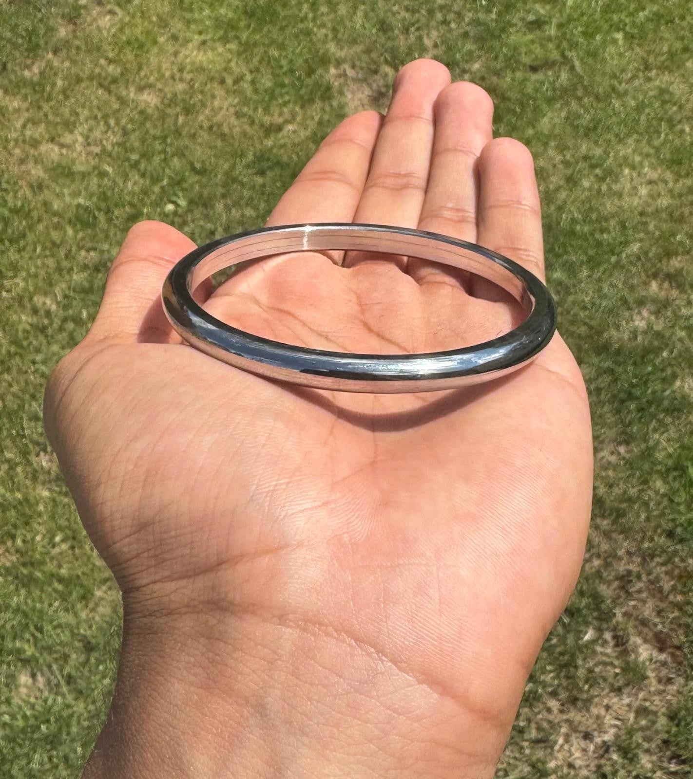 Stainless Steel Kara Smooth Bracelet Sikh Bangle Singh Kaur Punjabi Kada J21 NEW