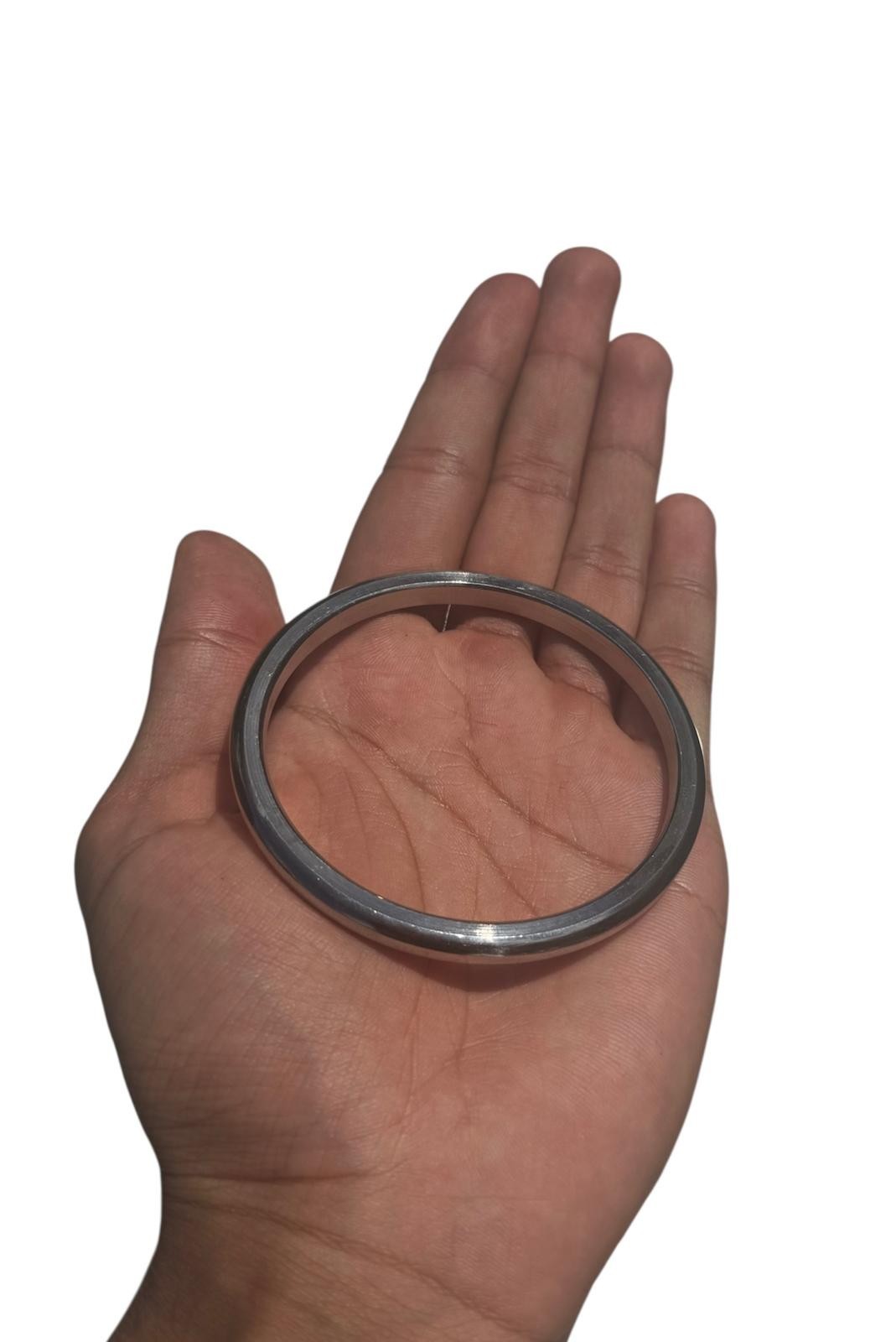 Stainless Steel Kara Smooth Round Thick Sikh Bangle Singh Kaur Kada Punjabi J22G