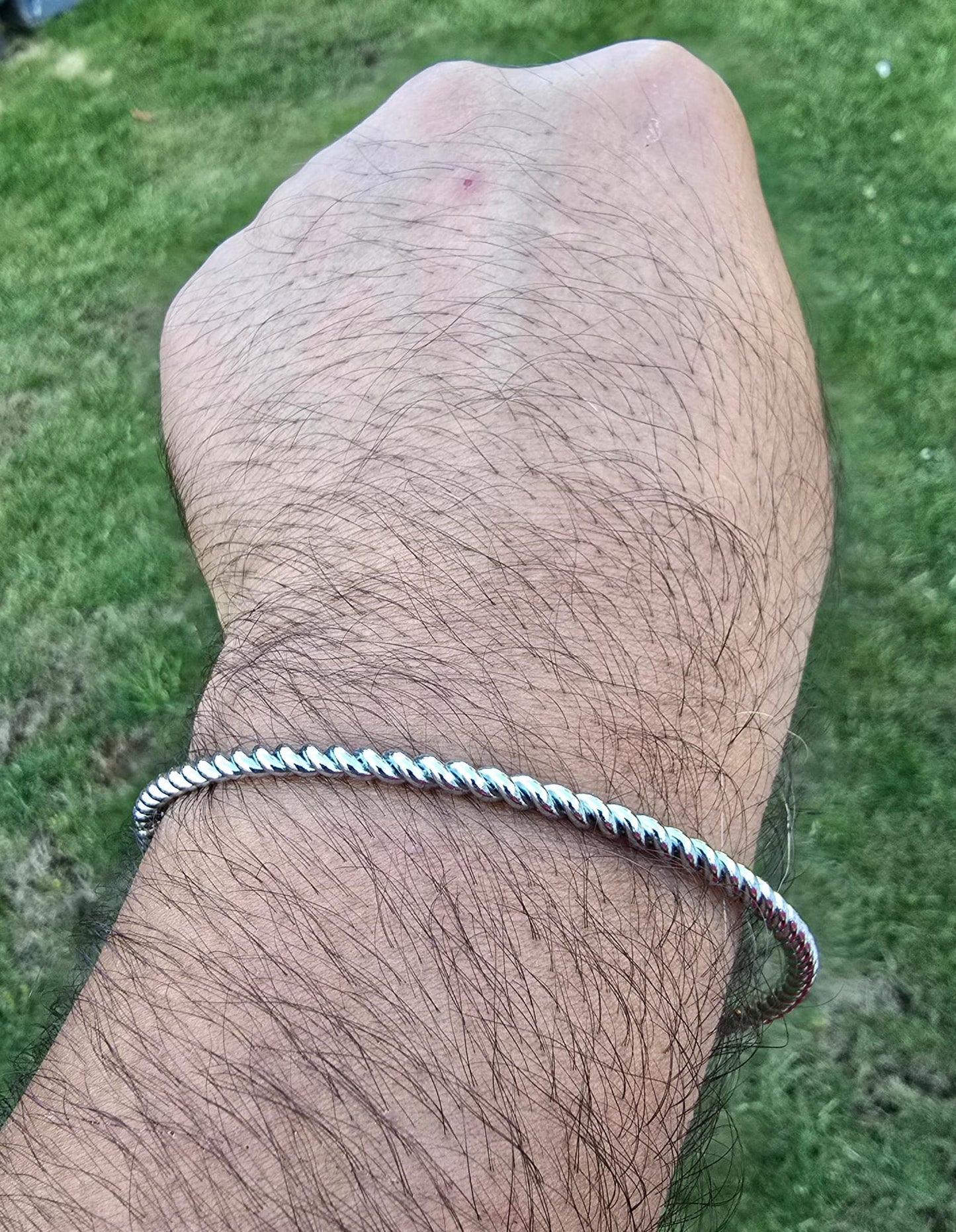 Twisted Rope Kara Sikh Bangle Singh Kaur Khalsa Punjabi Iron Kada Bracelet A24
