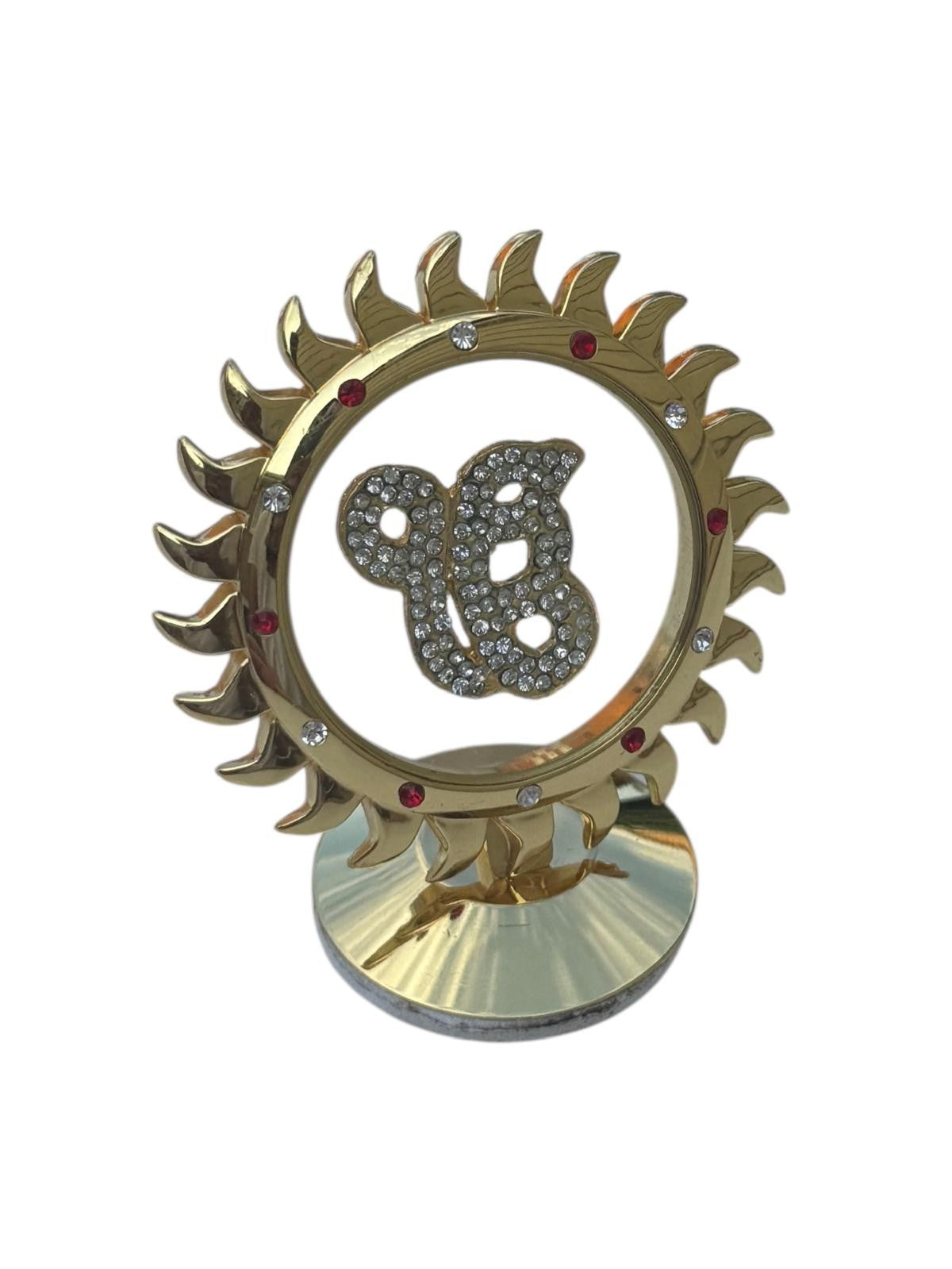 Sikh Ik Onkar Khanda Car Stand Desktop Sun Apple Display Singh Kaur Khalsa ZZ39