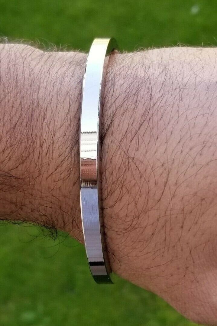 Stainless Steel Kara Sikh Kada Flat Plain Smooth Singh Kaur Punjabi Bangle K9R Bracelet Unisex Stunning Panjabi Karha Kadha New Design
