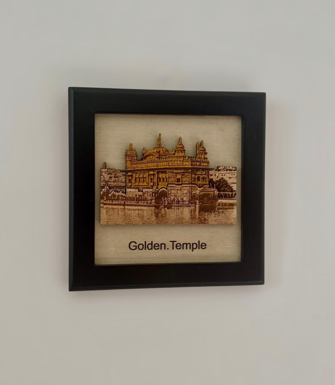Sikh Photo Frame Golden Temple Sri Harmandir Sahib Wooden Wall Home Decor ZZZ10 Wood carved Darbar Saab Amritsar Swaran Mandir Sikhism New