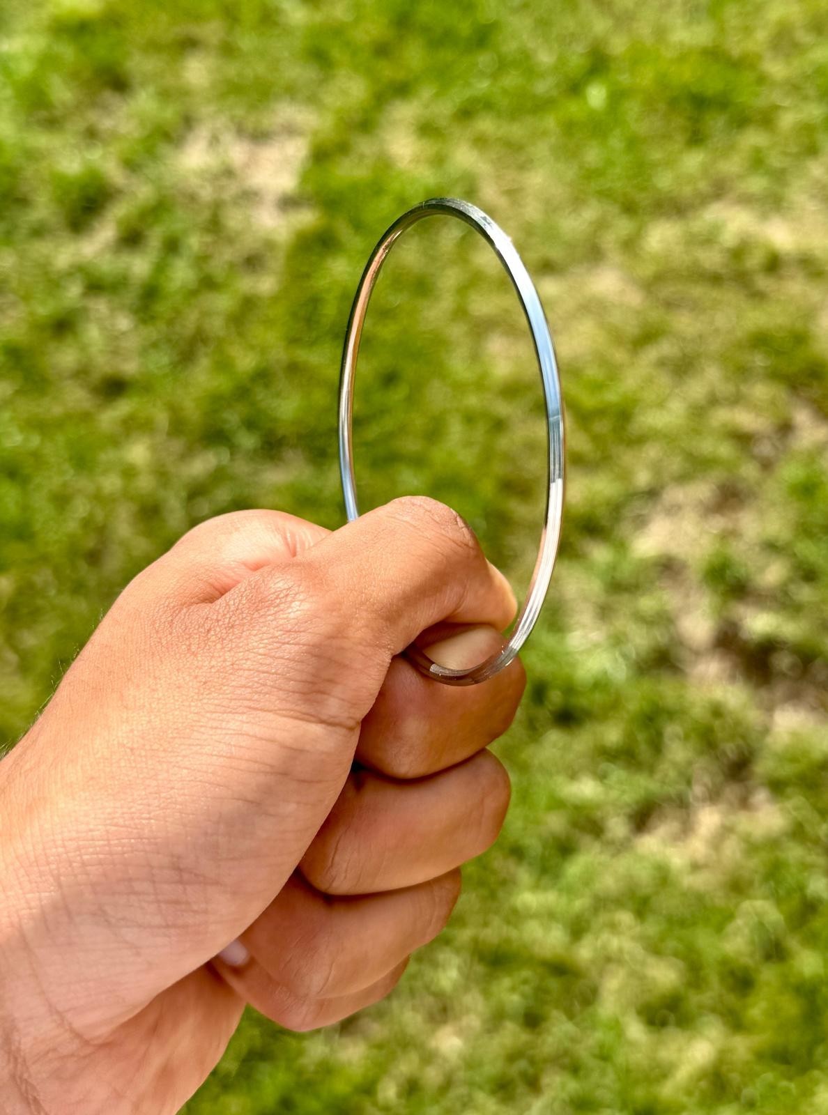 Stainless Steel Thin Kara Kada Bracelet Silver Sikh Khalsa Bangle T3R  Unisex Punjabi Panjabi Panjab Gift UK New